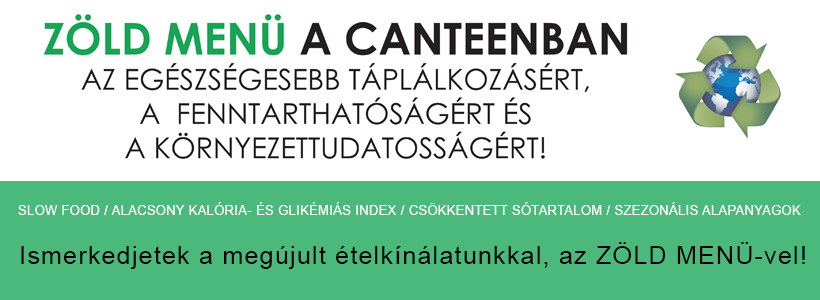 Zöld menü a Canteenban